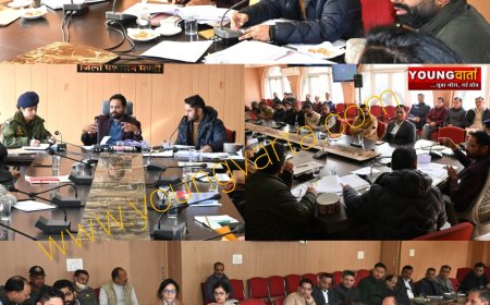 पड्डल मैदान में आत्मनिर्भर हिमाचल जन संकल्प सम्मेलन की तैयारियों का जायजा लेने पहुंचे सचिव 