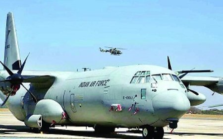 भारतीय वायुसेना के सबसे भरोसेमंद विमान सी-130जे सुपर हरक्यूलिस की अब भारत में ही भारी मरम्मत