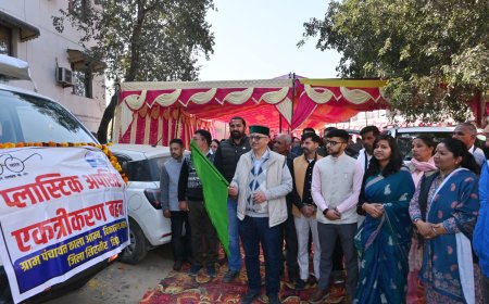 16 लाख से निर्मित प्लास्टिक अपशिष्ट प्रबंधन इकाई का विधायक अजय सोलंकी ने किया उद्घाटन