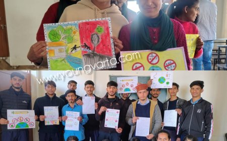 पोस्टर मेकिंग , निबंध लेखन और स्लोगन के माध्यम से दिया नशा मुक्ति का संदेश ,  प्रगति आईटीआई में हुई प्रतियोगिताएं