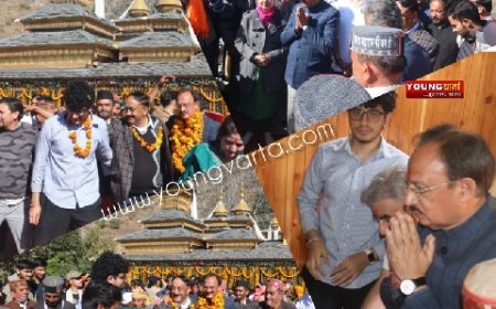 हर्षवर्धन चौहान ने सपरिवार चालदा महासु महाराज जी के पशमी मंदिर में विराजमान होने पर नवाया शीश  