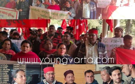 जल शक्ति विभाग के दफ्तर के बाहर गरजे एसटीपी वर्कर्स, बोले छह महीने से नहीं मिला वेतन