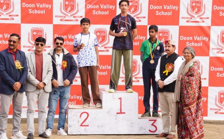 दून वैली स्कूल की 30वीं वार्षिक खेलकूद प्रतियोगिता शुरू , प्रदेश कब्बडी संघ के महासचिव कुलदीप राणा ने किया शुभारम्भ 