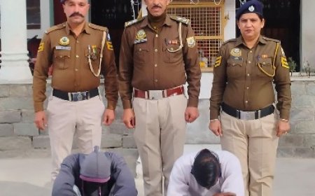 नशे के खिलाफ चलाए जा रहे अभियान के तहत नशा तस्करी में संलिप्त दो युवकों को पुलिस ने किया गिरफ्तार 