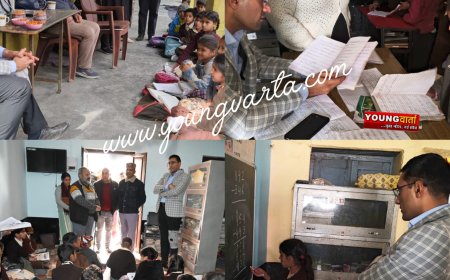 रंगों की पाठशाला अभियान की कार्य प्रगति जानने के लिए बरौर व प्लियुर स्कूल पहुंचे उपायुक्त  