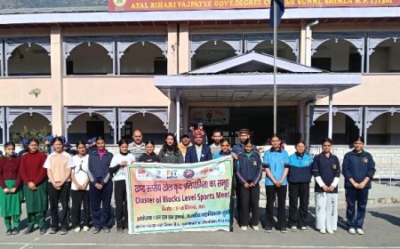 शिमला जिला युवा अधिकारी विपिन कुमार की अध्यक्षता में खंड स्तरीय खेलकूद प्रतियोगिता का आयोजन