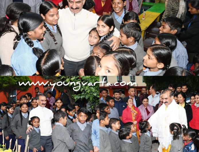 मुख्यमंत्री ने धर्मशाला में टोंग-लेन स्कूल के बच्चों से किया संवाद ,अच्छे नागरिक बनने के लिए किया प्रेरित