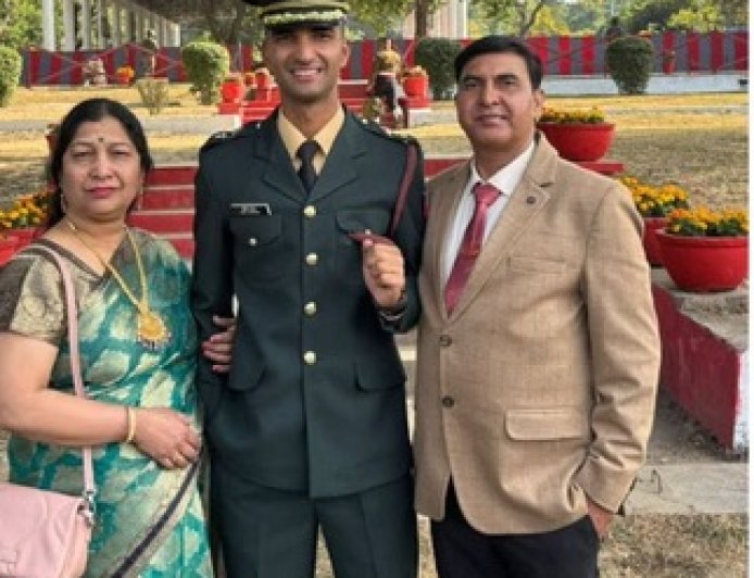 भारतीय सेना अकादमी देहरादून से पास आउट के बाद साहिल डडवाल  बने लेफ्टिनेंट 