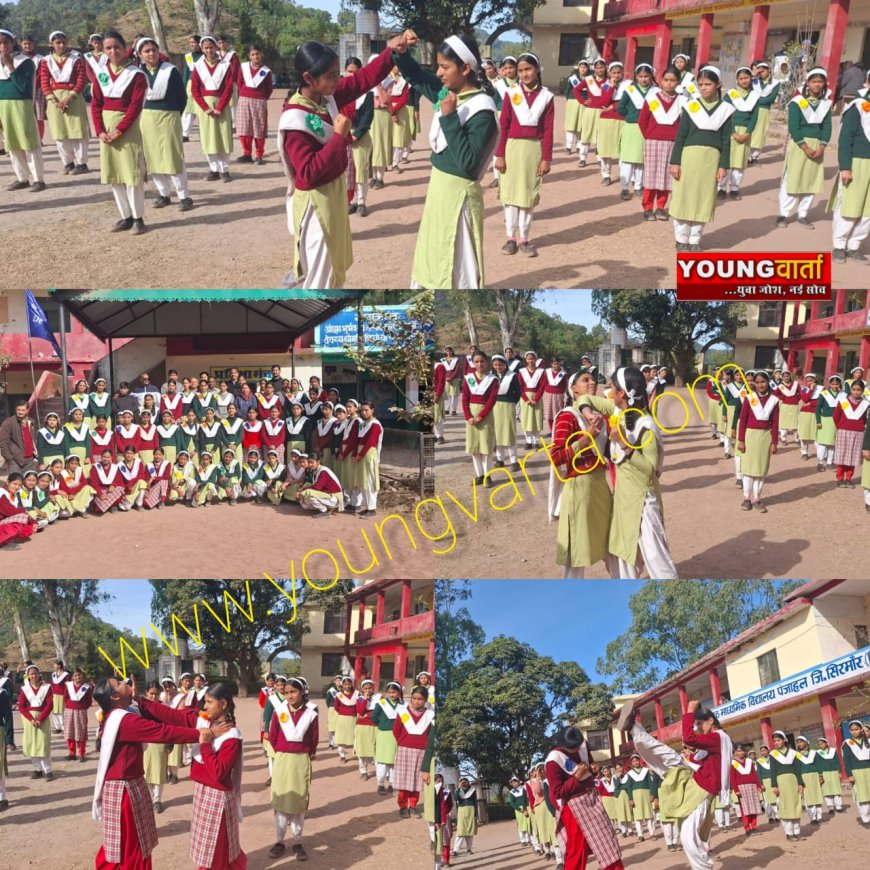 छात्राओं को सिखाए जा रहे आत्मरक्षा के तरीके ,रानी लक्ष्मीबाई आत्मरक्षा कार्यक्रम के तहत पंजाहल स्कूल में दी ट्रेनिंग 