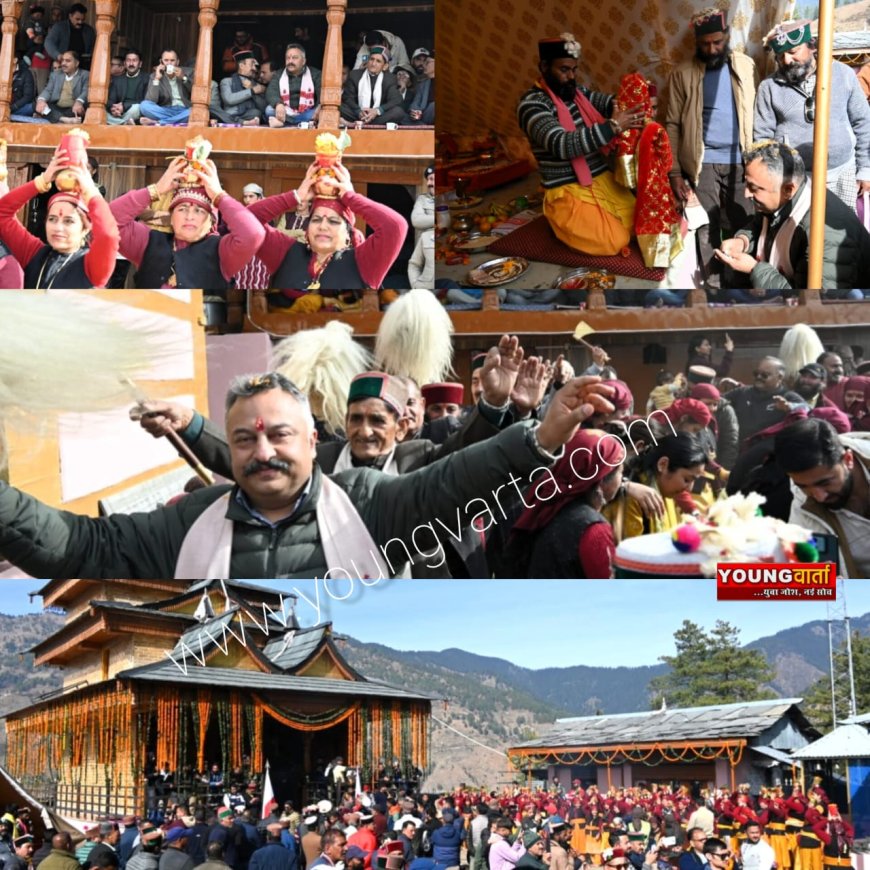 हिमाचल की देव संस्कृति का अपनी अलग पहचान , देवता गुडारू की नव निर्मित पालकी की प्राण प्रतिष्ठा में पहुंचे रोहित ठाकुर