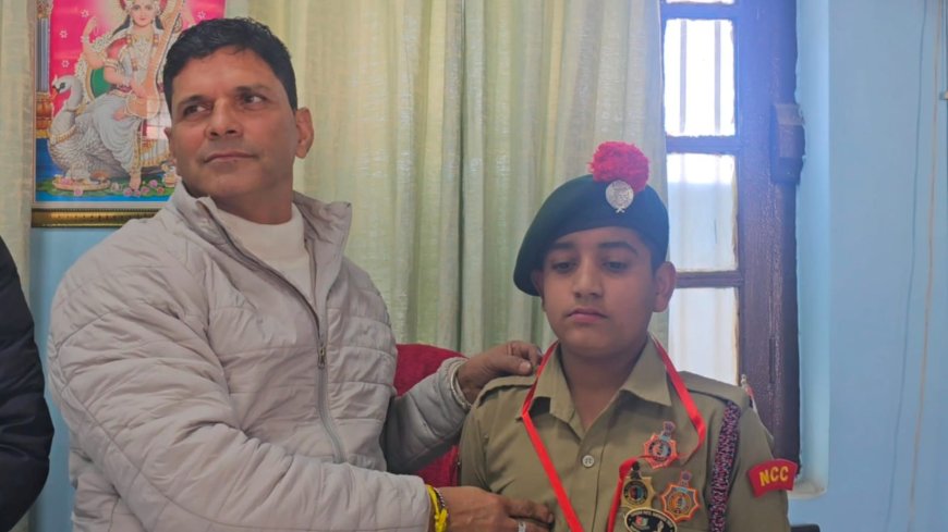 सरदार पटेल नर्मदा ट्रैक में नाहन के एनसीसी कैडेट्स का उत्कृष्ट प्रदर्शन , सौरभ चौहान ने हासिल किया पहला स्थान