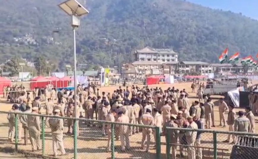 मंडी के पड्डल मैदान में आयोजित होने वाले जन संकल्प सम्मेलन के लिए मंडी पुलिस ने 650 जवानों को किया तैनात