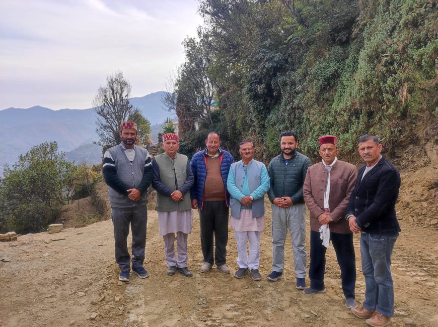 सड़क संपर्क मार्ग डिमाईना एवं उप स्वास्थ्य केंद्र भवन गेहल भाजपा की देन 