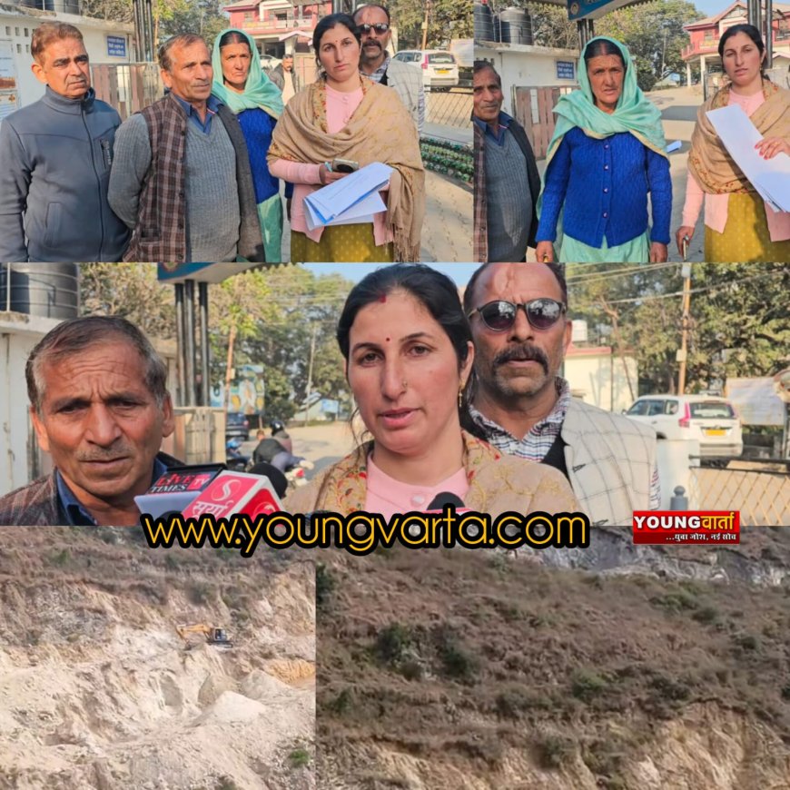 मानगढ़ में खनन से लोगो की जमीनों के पुश्तेनी रास्ते हुए बन्द , खनन से भूमि को पैदा हुआ खतरा , डीसी से मिले लोग 