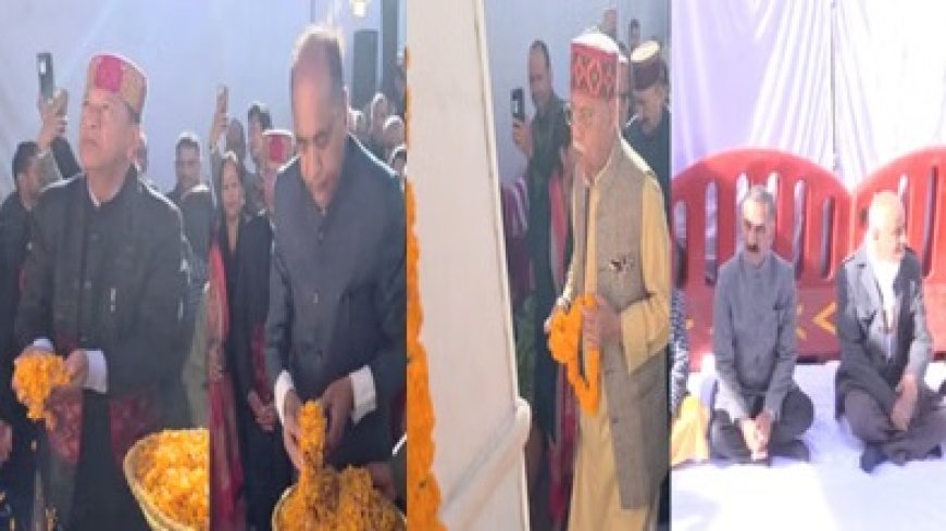 अटल बिहारी वाजपेयी की 100वीं जयंती पर राज्यपाल सहित अन्य नेताओं ने उनकी प्रतिमा पर पुष्पांजलि की अर्पित 