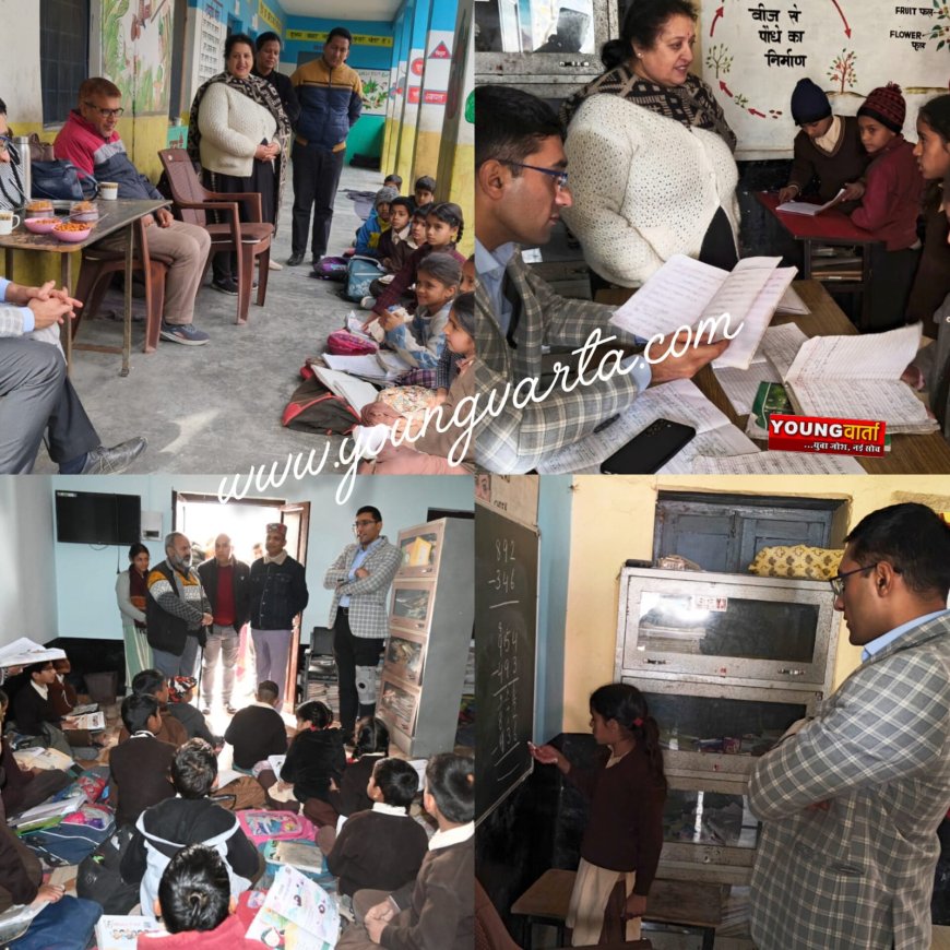 रंगों की पाठशाला अभियान की कार्य प्रगति जानने के लिए बरौर व प्लियुर स्कूल पहुंचे उपायुक्त  