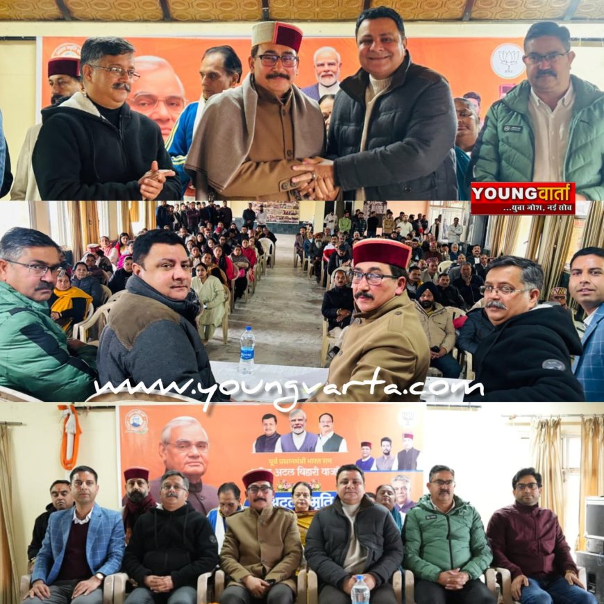 अटल जी की सोच आज भी देश को दे रही  दिशा , राजनीति को सेवा और राष्ट्र निर्माण से जोड़ा : विपिन परमार