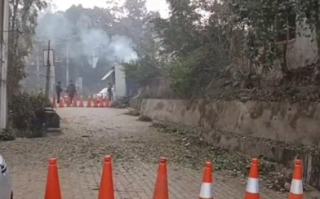 नालागढ़ पुलिस स्टेशन की दीवार के पास जोरदार धमाका होने से हड़कंप,भवन की खिड़कियों के शीशे भी टूटे   