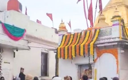 श्रद्धालुओं और पर्यटकों ने श्री नैना देवी माता के दरबार में पहुंचकर नए साल का किया स्वागत  