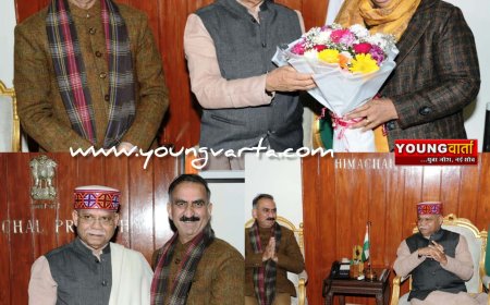 मुख्यमंत्री ने सपरिवार राज्यपाल से की भेंट , दी नव वर्ष की शुभकामनाएं