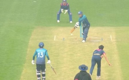 धर्मशाला में थाईलैंड की महिला क्रिकेट टीम ने हिमाचल की महिला क्रिकेट टीम से खेला अभ्यास मैच 