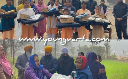 दशमेश रोटी बैंक ने कड़काती ठंड में जरूरतमंदों को बांटे गर्म कम्बल और कपड़े ,  आनाथ बच्चों को वितरित किए जूते-स्वेटर