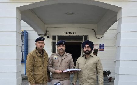 नशे के खिलाफ चलाए जा रहे अभियान के तहत पुलिस की बड़ी कार्रवाई,8.17 ग्राम चिट्टे के साथ व्यक्ति गिरफ्तार 