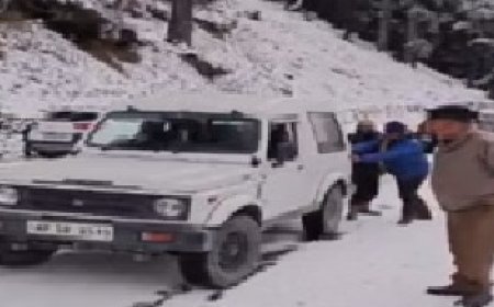 सोलंगनाला और अटल टनल में फिर ताजा बर्फबारी, माइनस 10.8 डिग्री सेल्सियस पहुंचा तापमान 