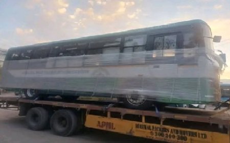 एचआरटीसी के बेड़े में जल्द ही जुड़ेंगी नई इलेक्ट्रिक बसें,ट्रायल के लिए सोलनपहुंची एक ई-बस  