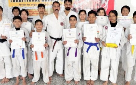 माउंटेन मार्शल आर्ट्स अकादमी नाहन में पांच दिवसीय शोतोकन ट्रेडिशनल कराटे कैम्प का आयोजन