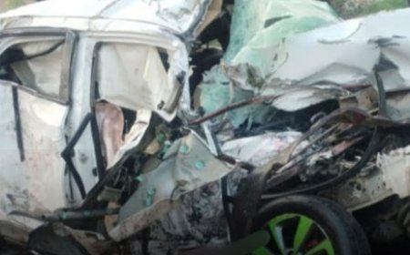 दर्दनाक  : बस और कार की जोरदार टक्कर,हादसे में ऊना के चार युवकों की मौत जबकि एक घायल