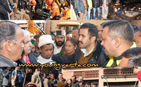 दुःख की इस घड़ी में प्रदेश सरकार प्रभावितों के साथ , विक्रमादित्य सिंह ने अग्निकांड  पीड़ितों से की मुलाकात