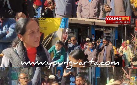 एचआरटीसी बस ने बीच रास्ते में उतारी सवारियां , गुस्साए यात्रियों ने निगम के खिलाफ की नारेबाजी