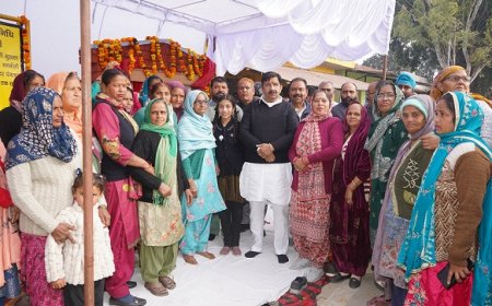 उप मुख्यमंत्री मुकेश अग्निहोत्री ने पंजावर में 15.37 करोड़ रुपये की सड़क का किया शिलान्यास