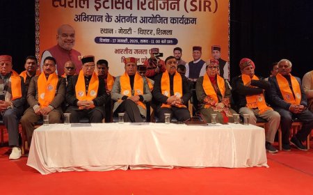 विशेष गहन पुनरीक्षण (SIR) लोकतंत्र को मजबूत करने की दिशा में आवश्यक कदम : डॉ. राजीव बिंदल