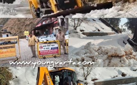 कल तक बहाल होगी बर्फ़बारी से बंद हुई संगड़ाह क्षेत्र की चारों सड़कें , बर्फ हटाने के लिए लगी है दस जेसीबी मशीने