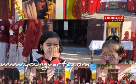 पारस पब्लिक स्कूल, कोलर में राष्ट्रपिता महात्मा गांधी की पुण्यतिथि पर श्रद्धांजलि सभा का आयोजन