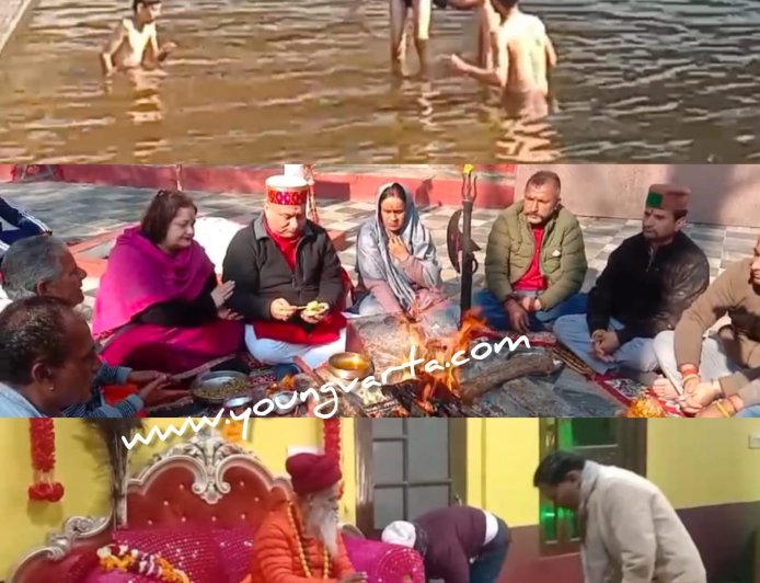 मकर संक्रांति पर सिरमौर के धार्मिक स्थलों में उमड़ी श्रद्धालुओं की भीड़ , दिन भर मन्दिरों में लगी रही श्रद्धालुओं की कतारें 