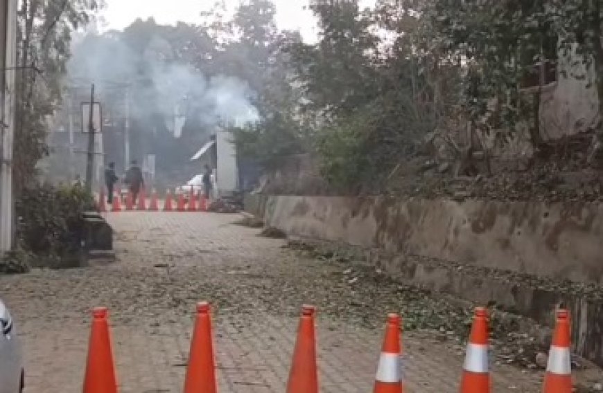 नालागढ़ पुलिस स्टेशन की दीवार के पास जोरदार धमाका होने से हड़कंप,भवन की खिड़कियों के शीशे भी टूटे   