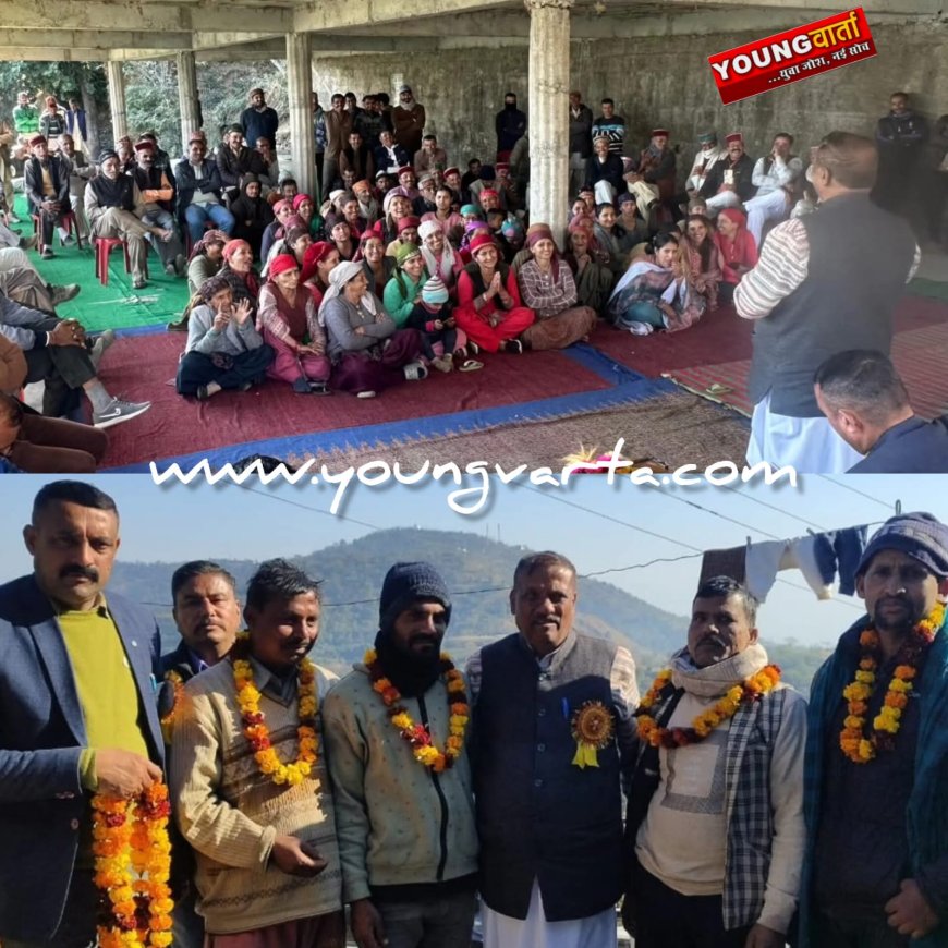 आंजभोज के नघेता में बढ़ा भाजपा का कुनबा , कांग्रेस छोड़ बीजेपी में शामिल हुए कई परिवार