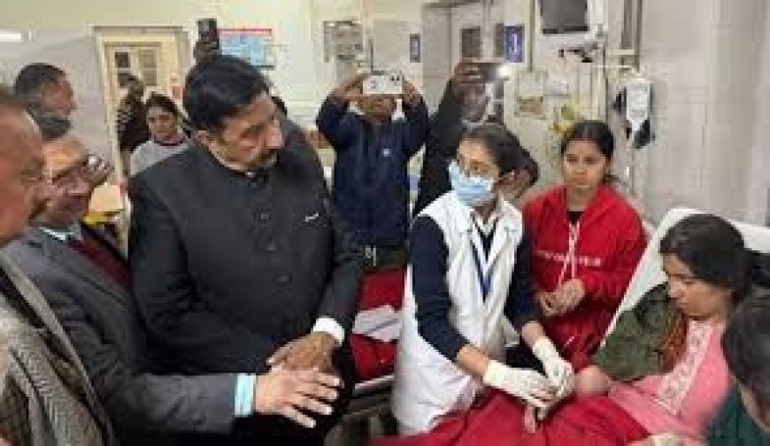 उपमुख्यमंत्री ने सड़क हादसे की जाँच के दिए आदेश,देर रात दुर्घटनास्थल का जायजा लेने पहुँचे नाहन 