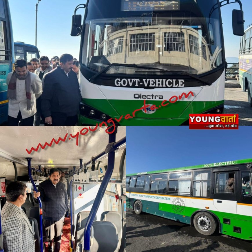 उपमुख्यमंत्री मुकेश अग्निहोत्री ने किया इलेक्ट्रिक प्रोटोटाईप बस का निरीक्षण