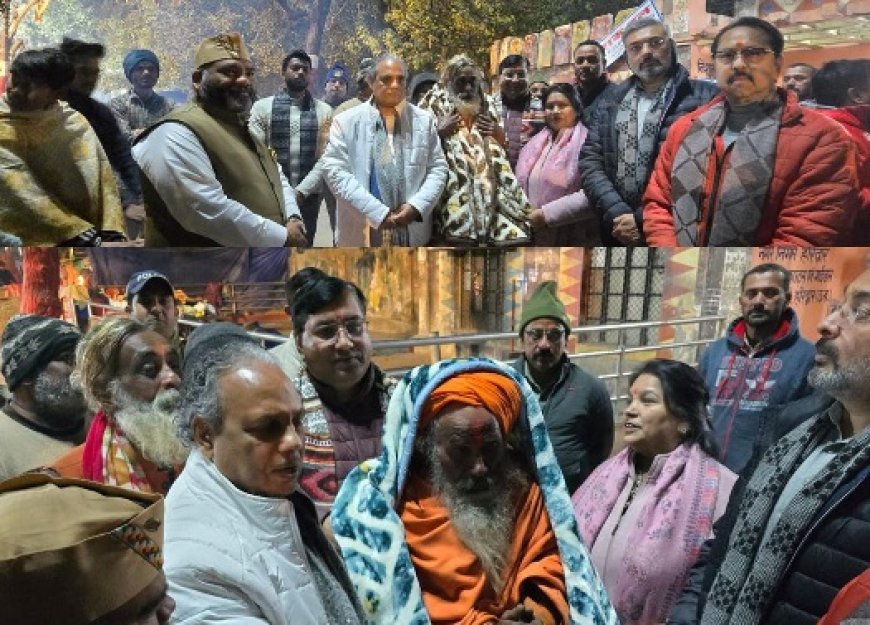 शीतलहर से राहत एवं बचाव के लिए गरीब व्यक्तियों के बीच पहुंचे उपाध्यक्ष आपदा प्रबंधन विनय रोहिला