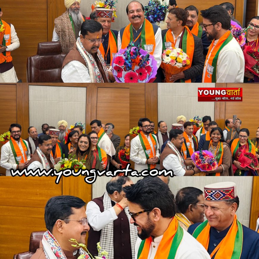 नितिन नबीन का राष्ट्रीय अध्यक्ष बनना भाजपा और भारत के लिए गर्व की बात : अनुराग सिंह ठाकुर