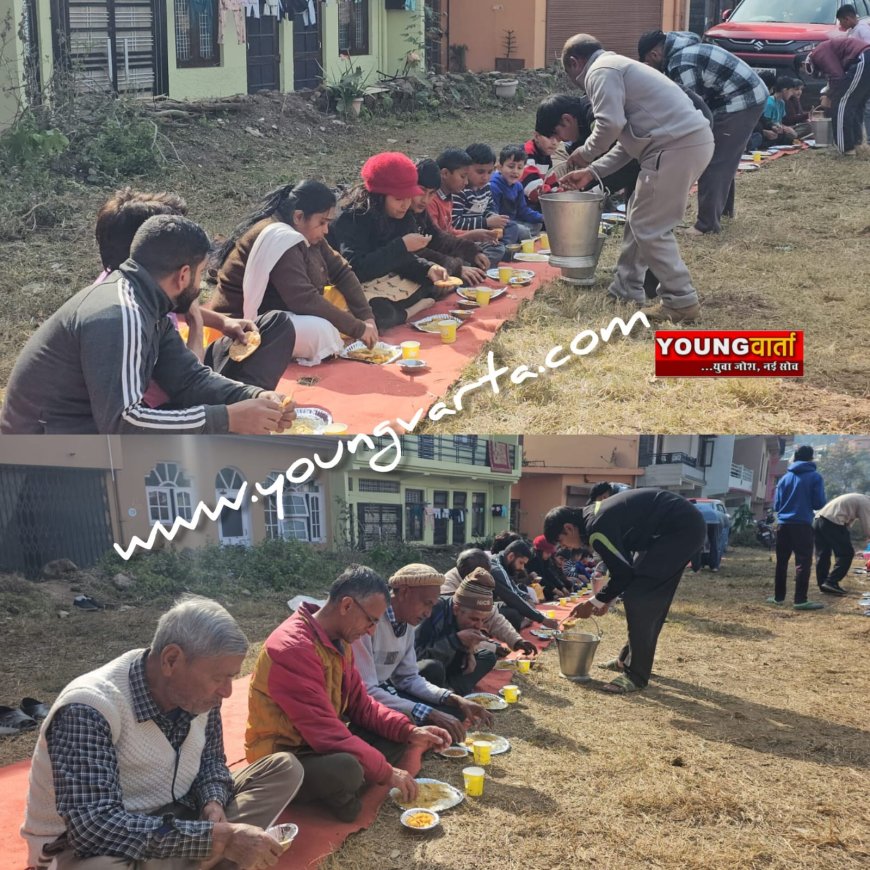 हर वर्ष शहर के ढाबा मोहल्ला में स्थानीय लोग करते है विशाल भंडारे का आयोजन