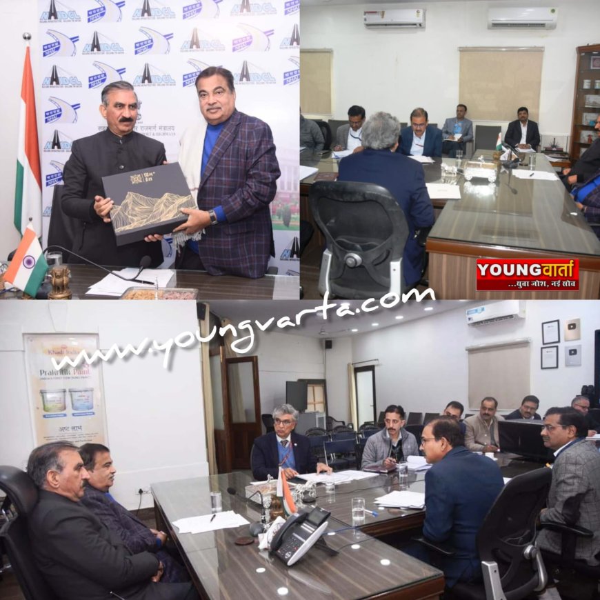 छैला-नेरीपुल-यशवंत नगर-ओच्छघाट सड़क निर्माण को 200 करोड़ मंजूर , केंद्रीय  मंत्री नितिन गडकरी से मिले सीएम 