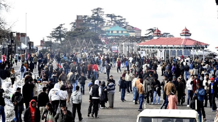 शिमला में हाल ही में हुई ताजा बर्फबारी के बाद फिर पर्यटन कारोबार में आया उछाल 