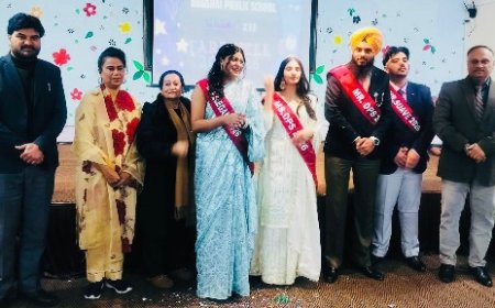 फतेह कंवर सिंह बने मिस्टर डीपीएस,हर्षिता शुक्ला के सर सजा मिस डीपीएस का खिताब