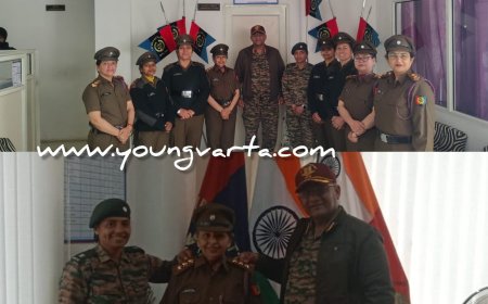 फर्स्ट एचपी गर्ल्स बटालियन ने किया पीपिंग सेरेमनी का आयोजन