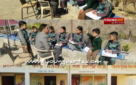 अचानक शिक्षा खंड राजगढ़ के दुधम मतियाना स्कूल के निरीक्षण को पहुंचे शिक्षा उपनिदेशक सिरमौर 